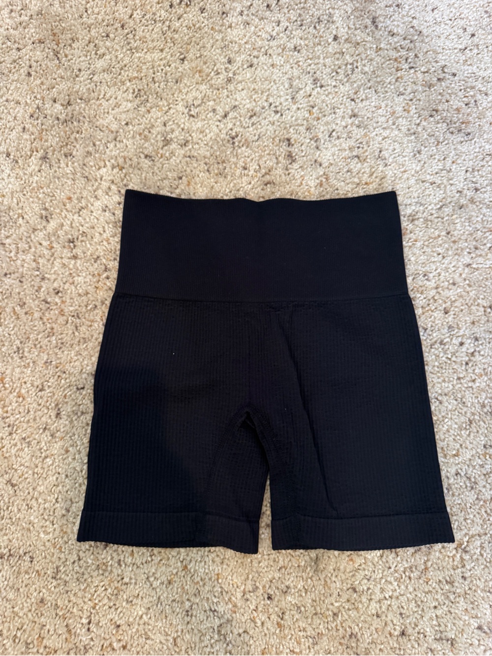 Colsie Black Ribbed Bike Shorts